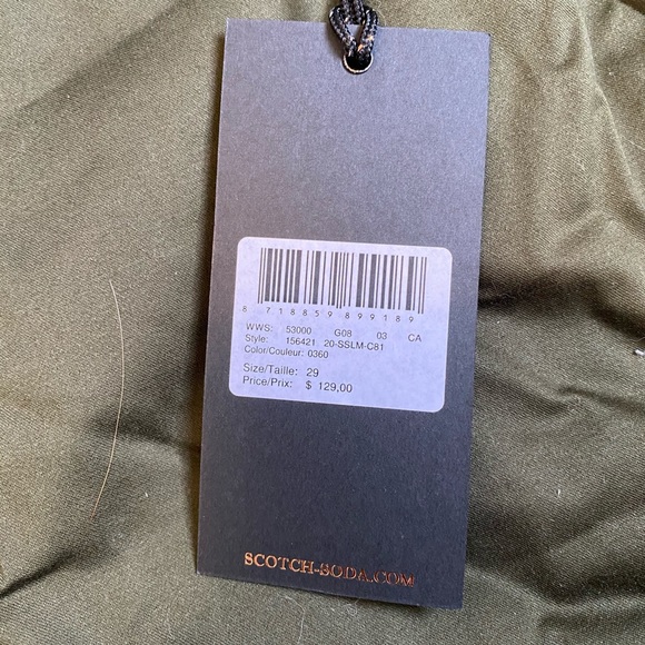 Scotch and soda tie shorts *NEW WITH TAGS* - Picture 2 of 3